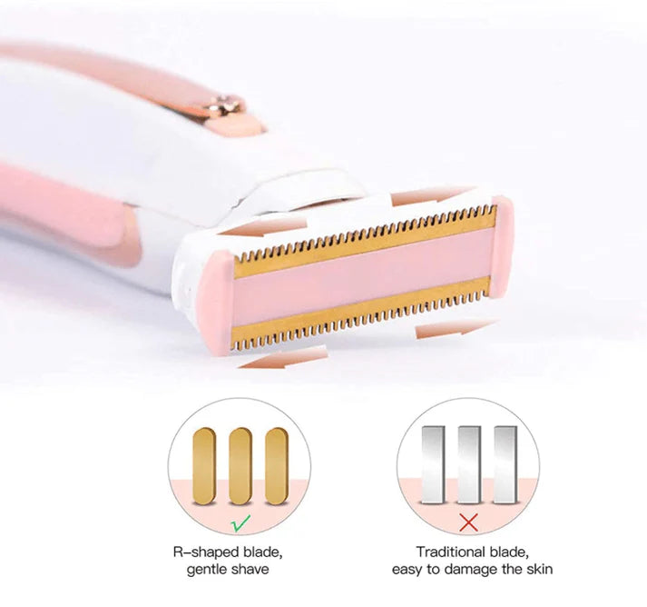 Dual-Head/2-in-1 Women's Electric Shaver